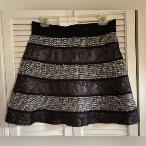 TORY BURCH Blythe … adorable mixed textures striped a line mini SIZE 6 ✨🪩